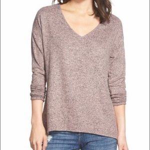 💕Free with purchase💕 Gibson Yummy Fleece High/Low V Neck Pullover